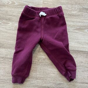 Carter's Purple Sweatpants Cozy Elastic Joggers